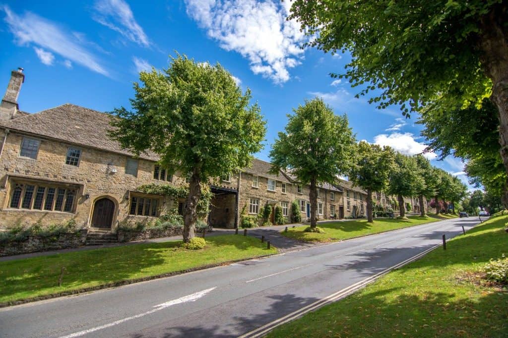 Beautiful Burford, a small town in the English Cotswolds